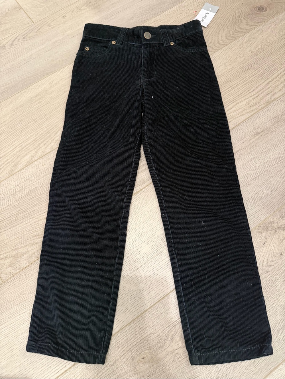 Carter's Black Corduroy Straight-Leg Pants